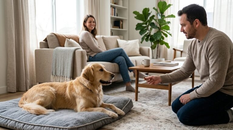Dog with your guests
