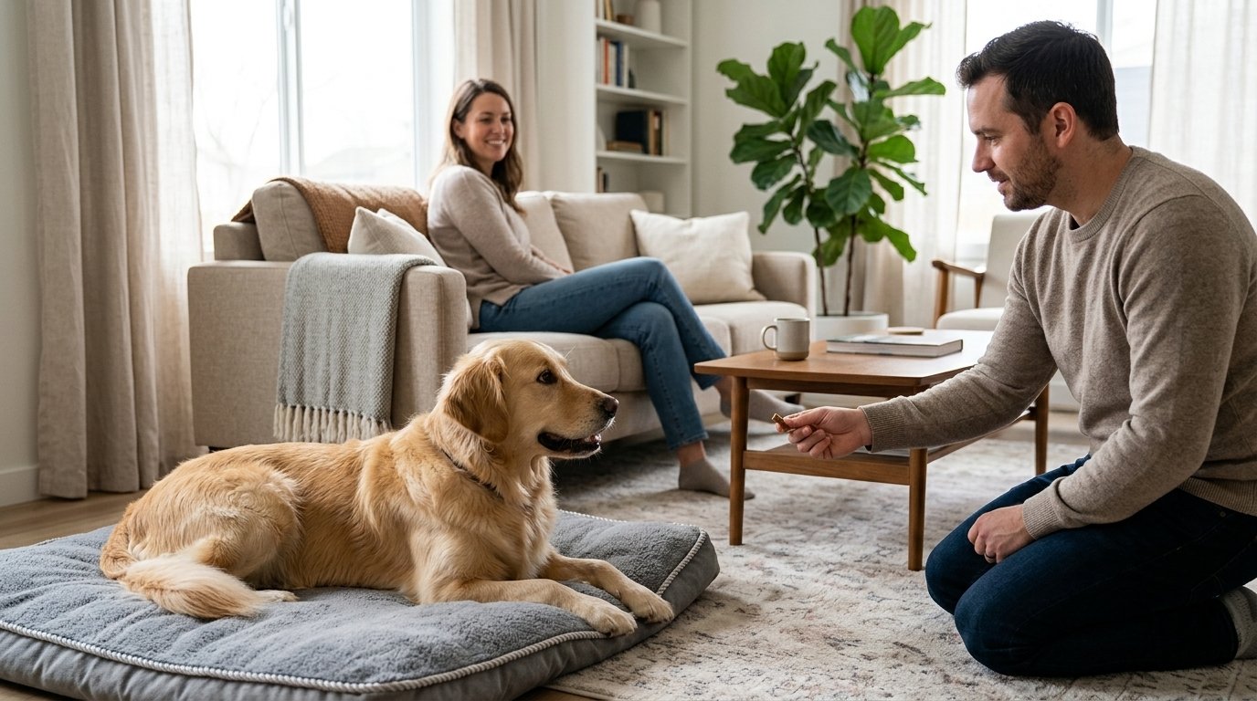 Dog with your guests